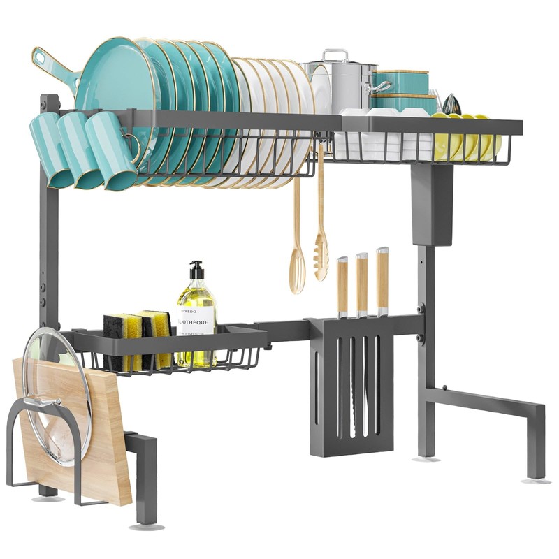 Sakugi Over The Sink Dish Drying Rack - Adjustable 2