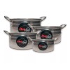 Kitchen Spot Stock Pot 4 Cacerolas Budineras Acero Inox 4