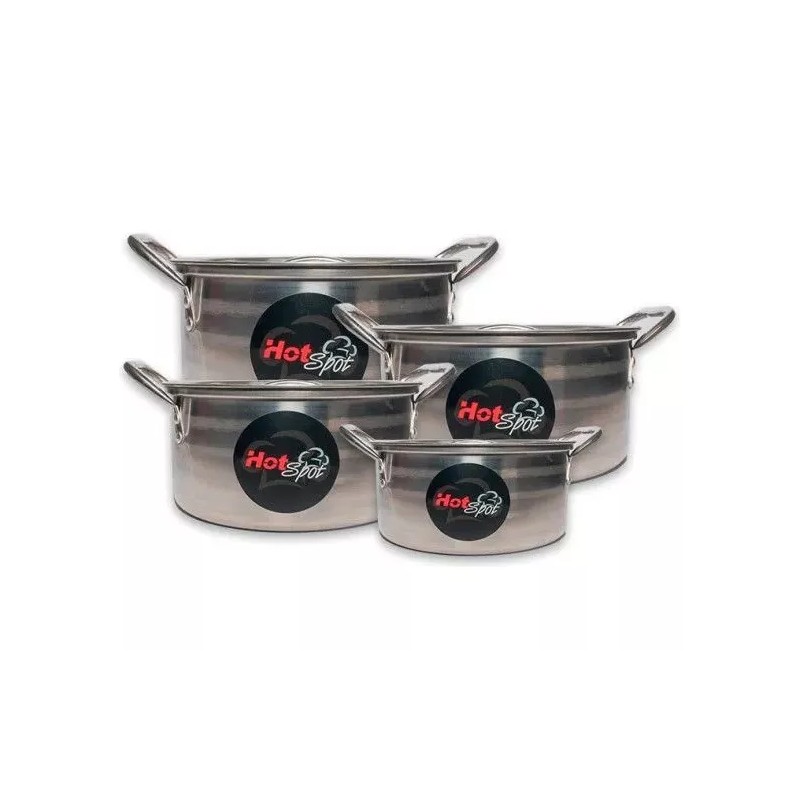 Kitchen Spot Stock Pot 4 Cacerolas Budineras Acero Inox 4