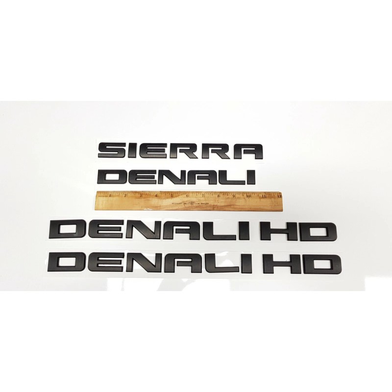 GM 4PCS Matte Black GMC SIERRA DENALI HD Duramax 2500HD