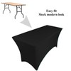 pod linen spandex stretch cover tablecloth for 4ft foot table