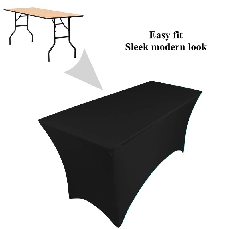 pod linen spandex stretch cover tablecloth for 4ft foot table