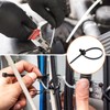sourcing map 260Pcs Push Mount Cable Zip Tie 9 Size