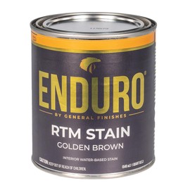 General Finishes Enduro RTM Water Based Wood Stain, 1 Quart, Golden Brown