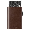 VULKIT Cartera Tarjetero Billetera Pop Up Cierre Magnético RFID Billetera Tríptico Piel