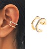 Iaceble Boho Crystal Ear Cuff Earrings Gold Cz Ear Cuff
