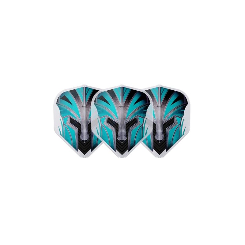 L-Style EZ L1 Prime Series Turquoise Clear White Dart Flights