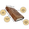 Purpledip Leather Journal 'Khnum, God Of Water': Vintage Egyptian Design