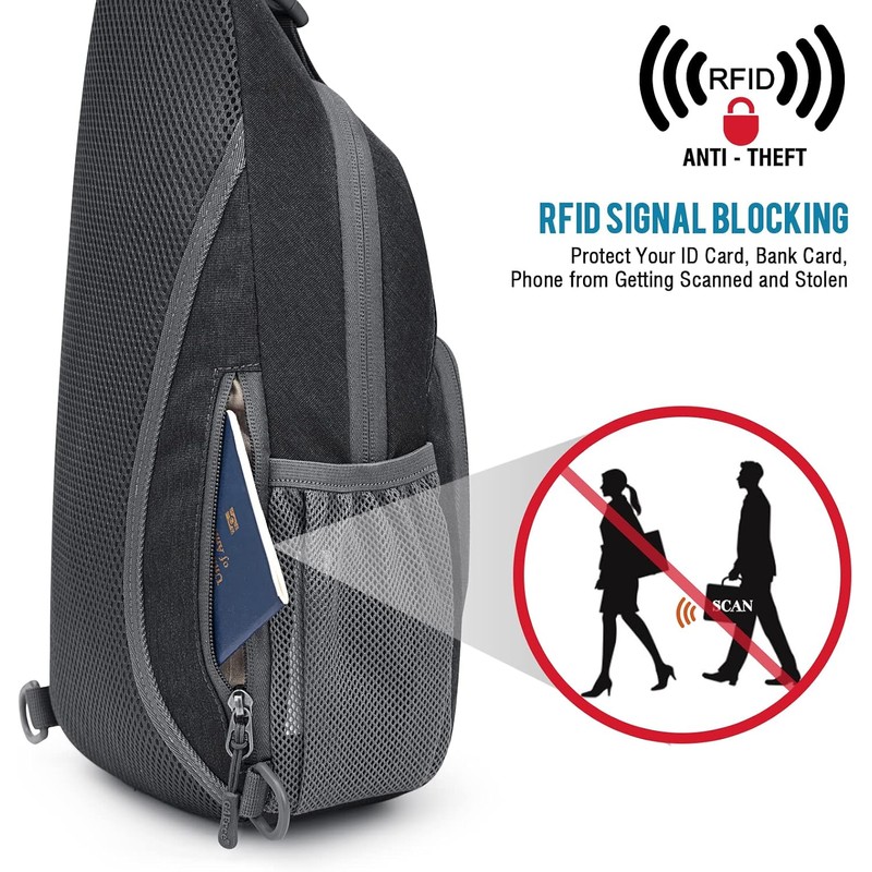 G4Free - Bolso bandolera RFID para senderismo al aire última