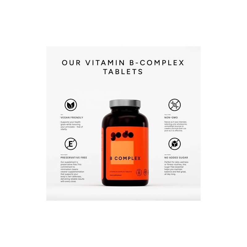 Vitamin B Complex Tablets - VIT B1, B2, B3, B5,