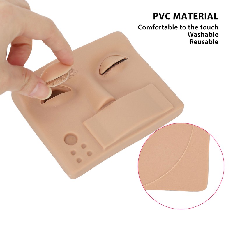 Eyelash Mannequin Head Replaced Eyelids Realistic Reusable 3D Lash Extension