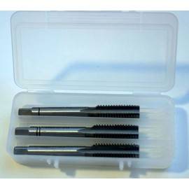 Manual Thread-Cutting Tap Set 3 Pieces M6 x 1.0 High-Speed Steel, DIN352, Left Screw, NEW & Original