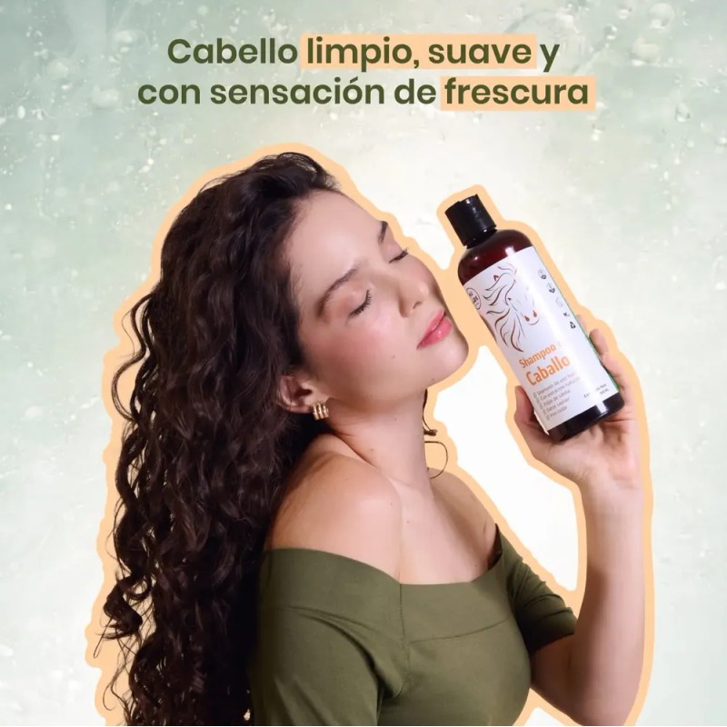 Shampoo De Caballo Extracto De Nogal Aceite Y Menta 500ml