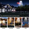 Solar Flag Pole Light 128 LED Light, Super Bright Led