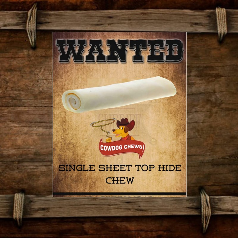 Cowdog Chews Retriever roll 9-10 inch All Natural Rawhide Product