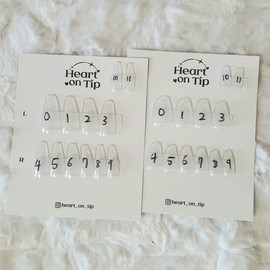 [1+1] Sample tip for measuring size - Stiletto / [1+1] 사이즈 측정용 샘플팁 - 스틸레토