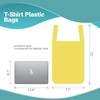 APQ Supply Yellow T-Shirt Bags, 12 x 6 x 22