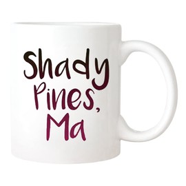 Fonhark - Taza de café Shady Pines, Ma, Sophia, Dorothy, Madre, Hija, Golden Girls, Sophia Petrillo, taza de café novedosa de 11 onzas, color blanco