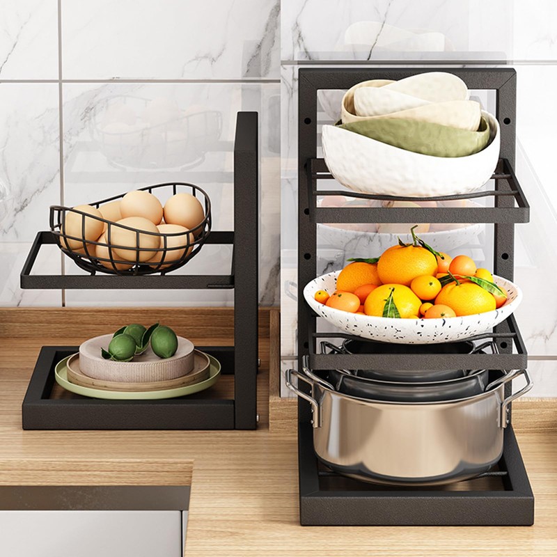 3-Tier Cookware Rack – 16.5 Inches High, Ideal for Cast