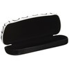 Eyeglass Pattern Embroidered Stylish Glasses Case Hard Case Black 2219-01