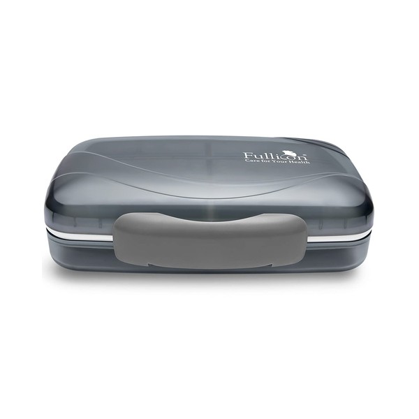 Travel Pill Organizer Large Portable Moisture Proof Vitamin Case, Fullicon