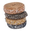 4Pcs Crystal Rhinestone Ribbon Self Adhesive Cuttable Shiny Rhinestone Ribbon