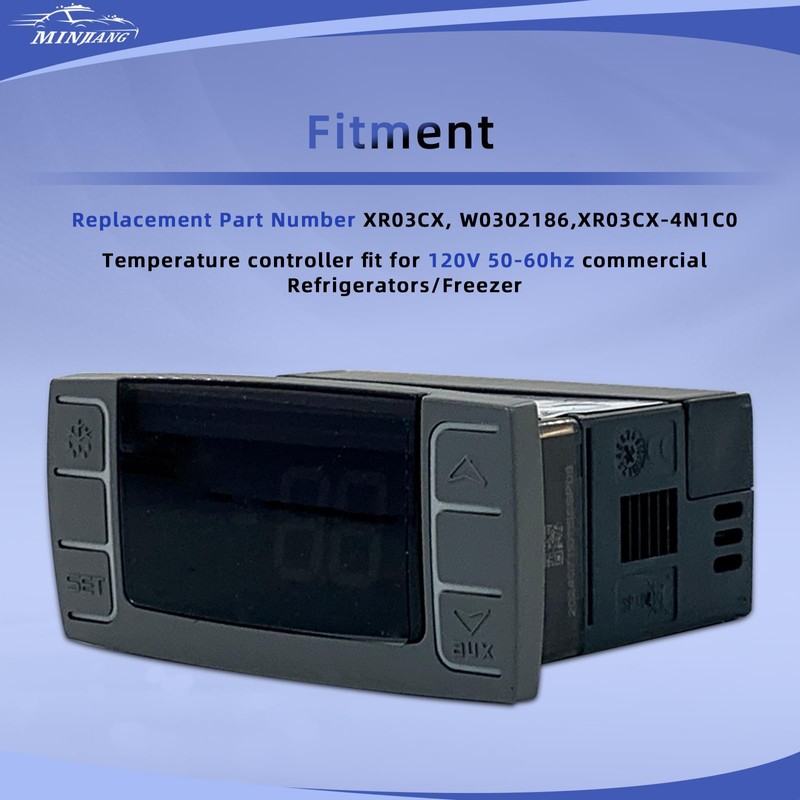 XR03CX-4N0F1 Digital Temperature Controller, 120V Thermostat Controller with Temperature Sensor