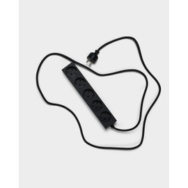 Pedestal Power Bar Power Strip 2 m with Magnetic Base - Practical Stylish Multiple Socket 5-Way Magnetic - Magnetic 5-Way Socket - Power Strip 5-Way