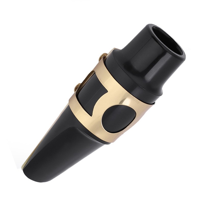 Alto Sax Saxophone ABS Mouthpiece with Cap Metal Buckle Reed
