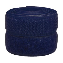 3/4 inch Navy Sew on Hook and Loop Tape Non-Adhesive 1 Yd Thin Nylon Heavy Duty Strips Sewing Fastening Fabric Fastener Interlocking Set for Military Form Bags Clothes Shoes Backpacks DIY Craft