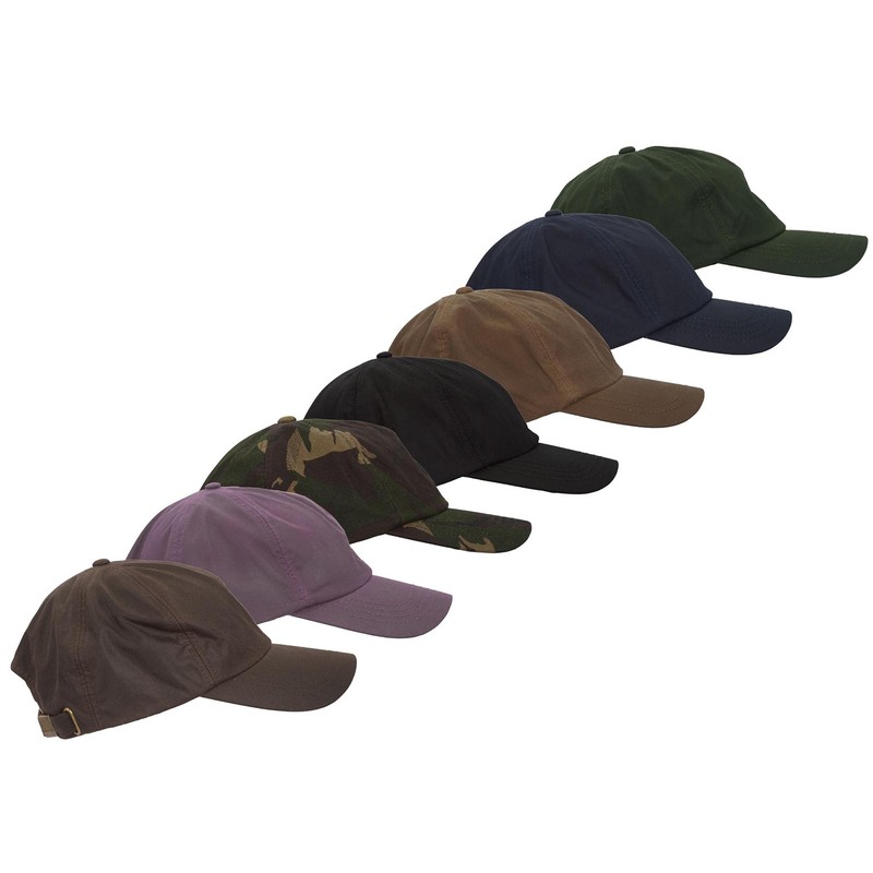WALKER AND HAWKES Unisex Waxed Cotton Baseball Cap - One
