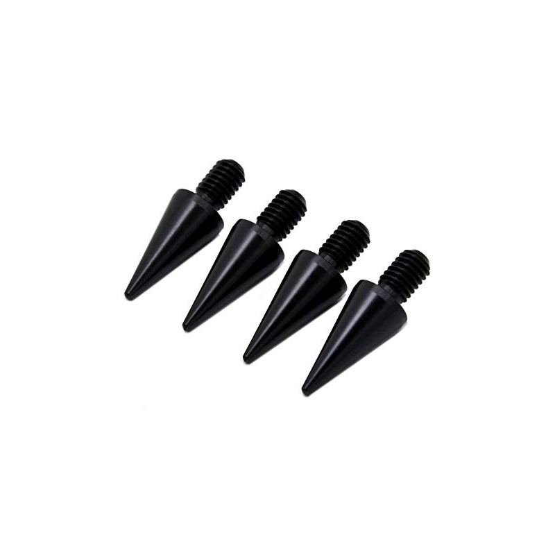 PrecisionGeek M8 10mm dia Black Aluminium Speaker Spikes Set of