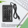 USB Wired Numeric Keypad 19 Keys Number Pad Waterproof RGB