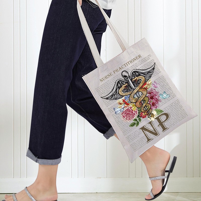BWWKTOP Nurse Practitioner Tote Bag Nurses Practitioner Gifts Nurse Practitioner