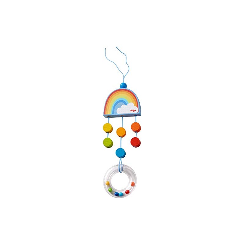 HABA 304302 Dangling figure Rainbow- Playfully promotes motor skills, for