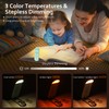 Akomid Book Light, USB Rechargeable Reading Light, Eye-Cared Amber Light