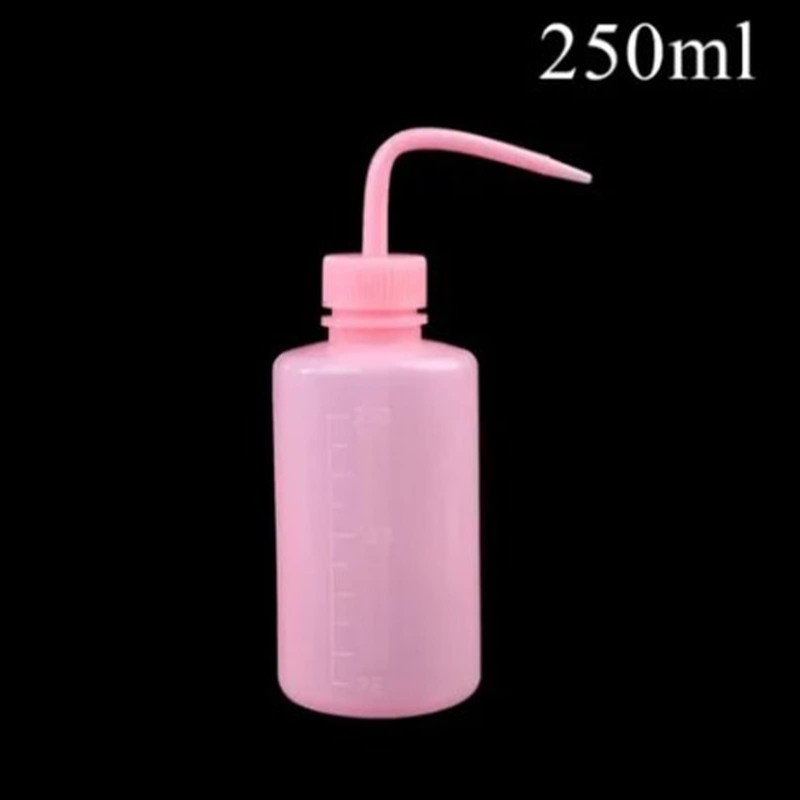 Eyelash Cleaning Bottle, Elbow Spout Empty Plastic Squeeze Wash Bottle