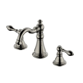 Derengge 8 Inch Widespread Bathroom Faucet Polished Nickel, Bathroom Sink Faucet with Pop up Drain,Two Handle Bathroom Faucet,High Arc Lavatory Faucet,F-8805-PN