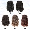 Deep Twist Crochet Hair 12 Inch - 8 Packs Natural