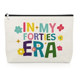 40th Birthday Gifts for Women 1985 Makeup Bag Happy 40 Year Old Birthday Gifts for Her Mom Sister Best Friend Wife Coworker Forty Cosmetic Bag Presents for Women Turning 40 Travel Cosmetic Pouch