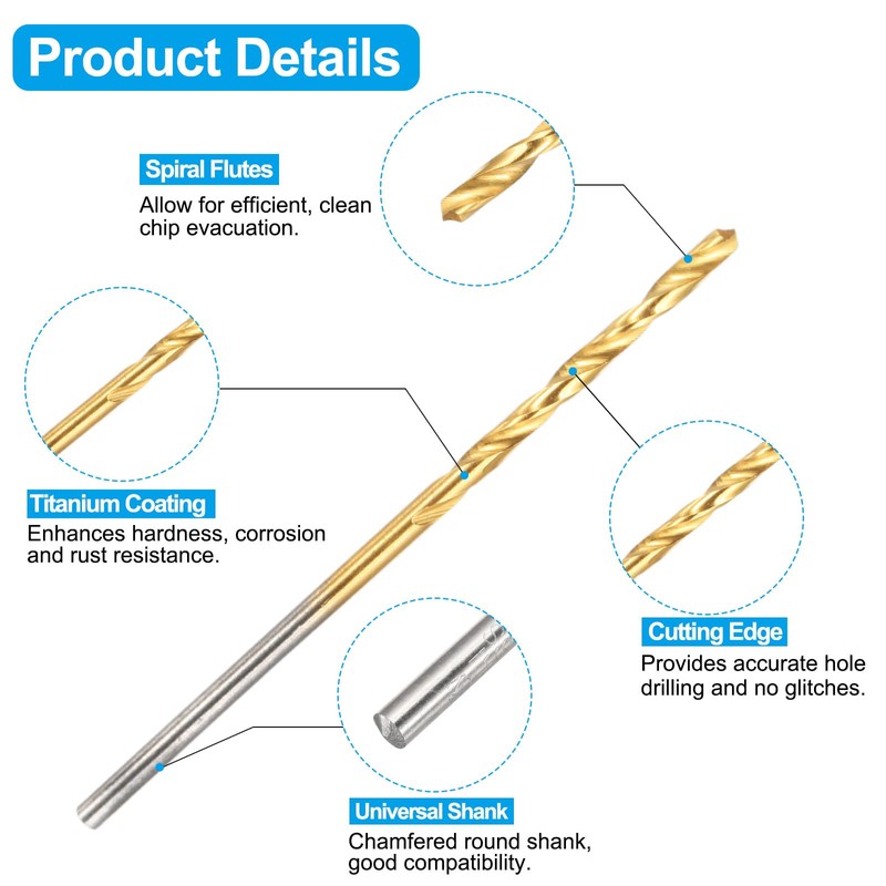 sourcing map Tap and Drill Bit Set, 1pcs M2 x