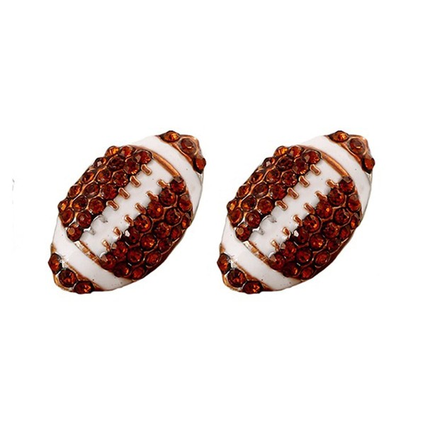 Unique Rhinestone Stud Drop Cute Basketball Volleyball Baseball Football Rugby