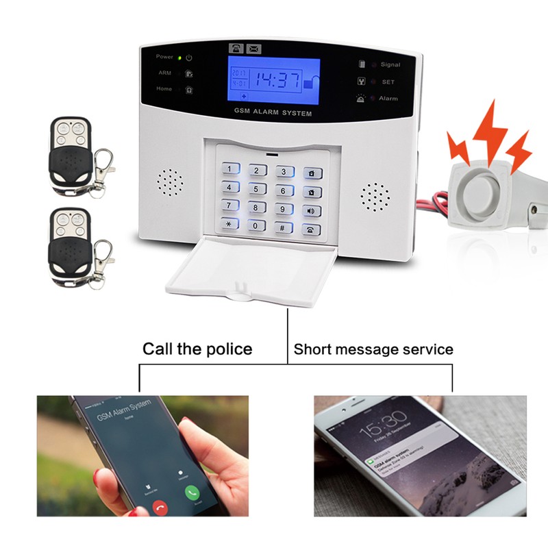 WiFi GSM Alarm System Tuya Smart Home LCD Display Security