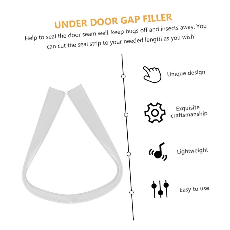 Gadpiparty Door Bottom Windproof Seal Strip for Soundproofing Flexible Draft