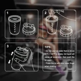 Shaker Proteina Vaso Mezclador Proteina Para Proteina Gym                                                                                             