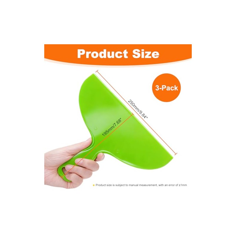 Putty Scraper 10" 3-Pack, Flexible Plastic Knife for Taping Drywall