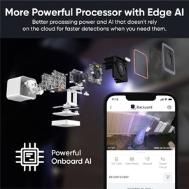 WYZE CAM v3 Pro 2K Indoor/Outdoor Wi-Fi Security Camera with Color Night Vision, Edge AI, Integrated Spotlight & Siren, 2-Way Audio, Compatible with Alexa & Google Assistant, White