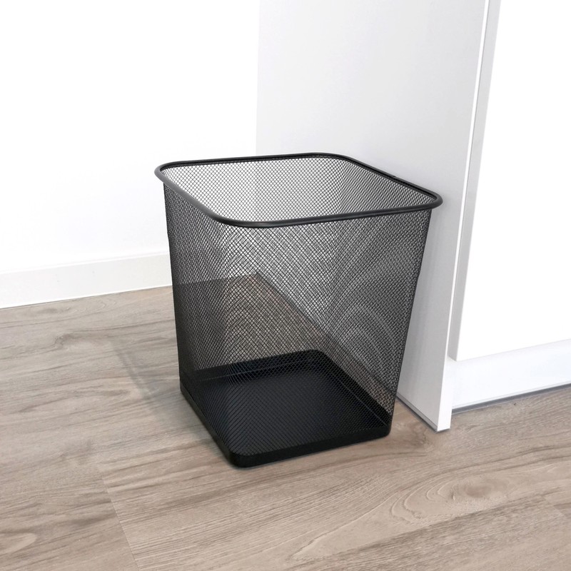 D.RECT Metal Bin Mesh 18L - Bedroom Bin, Trash Can,
