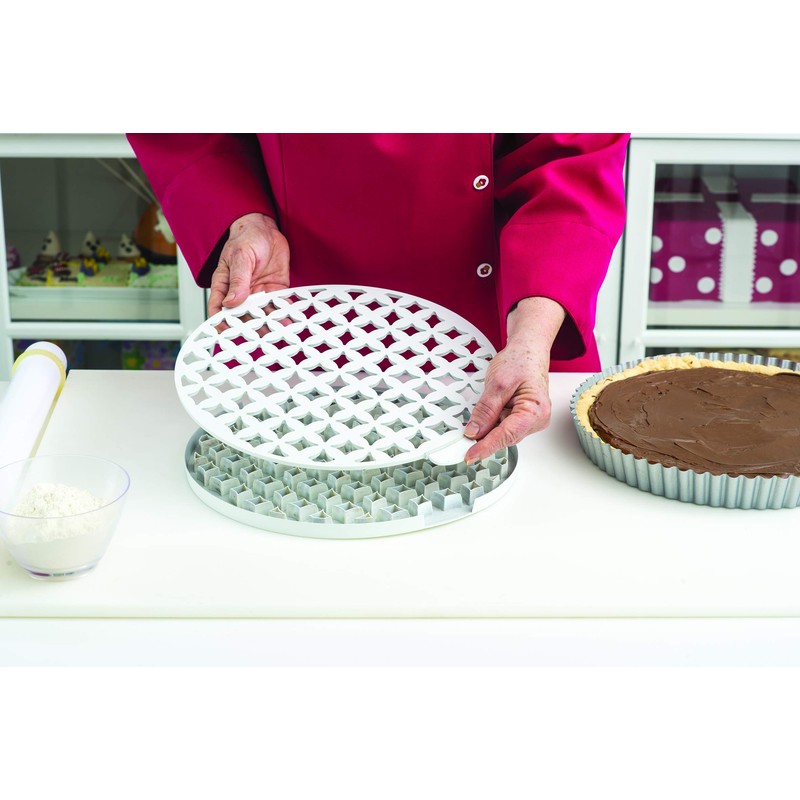 Decora Arabesque Crust Cutter, White, 30 x 30 x 3