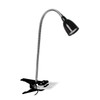Newhouse Lighting NHCLP-LED-BLK Black Metal Flexible Clamp-Style LED Goose Neck